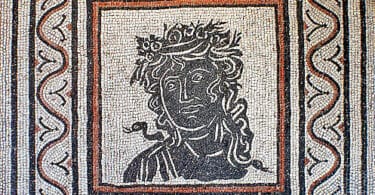 Geometric floor mosaic,3rd century AD. National Roman Museum, Rome, Italy
