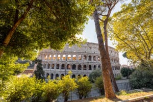 View of Roman Colosseum