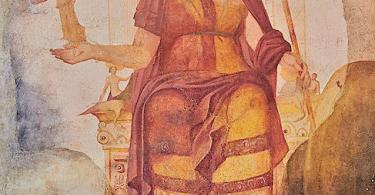 Venus,Roman Fresco, 4th c. A.D, National Roman Museum, Rome, Italy.