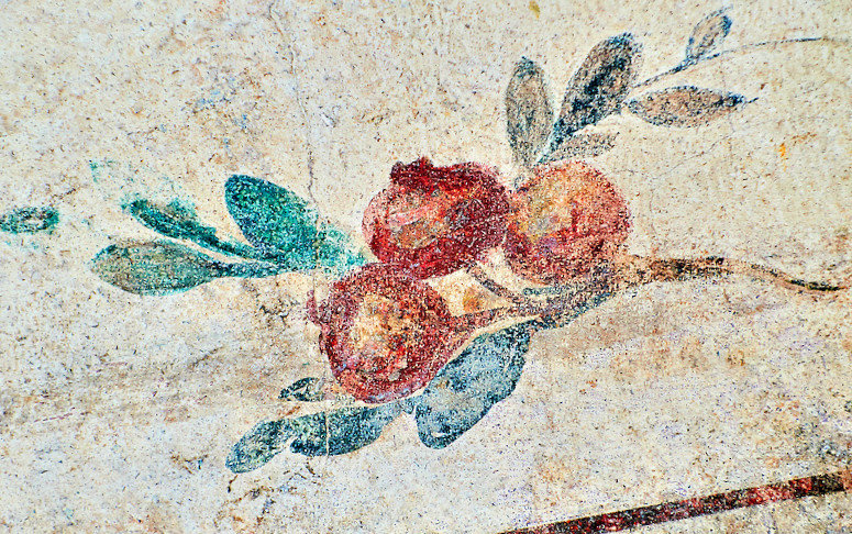 Wall decorations of the Villa Farnesia,National Roman Museum, Rome, Italy-2