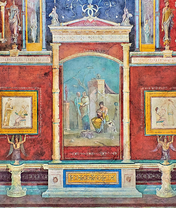 Wall decorations of the Villa Farnesia,National Roman Museum, Rome, Italy (3)
