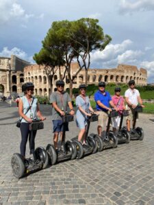A scene from Rome Highlight Segway Tour. Organized by Fat Tire Tours.