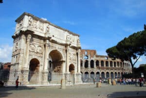 Colosseum and Arch of Constantine